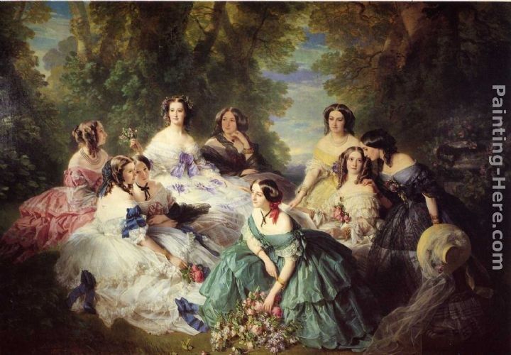 Franz Xavier Winterhalter The Empress Eugenie Surrounded by her Ladies in Waiting